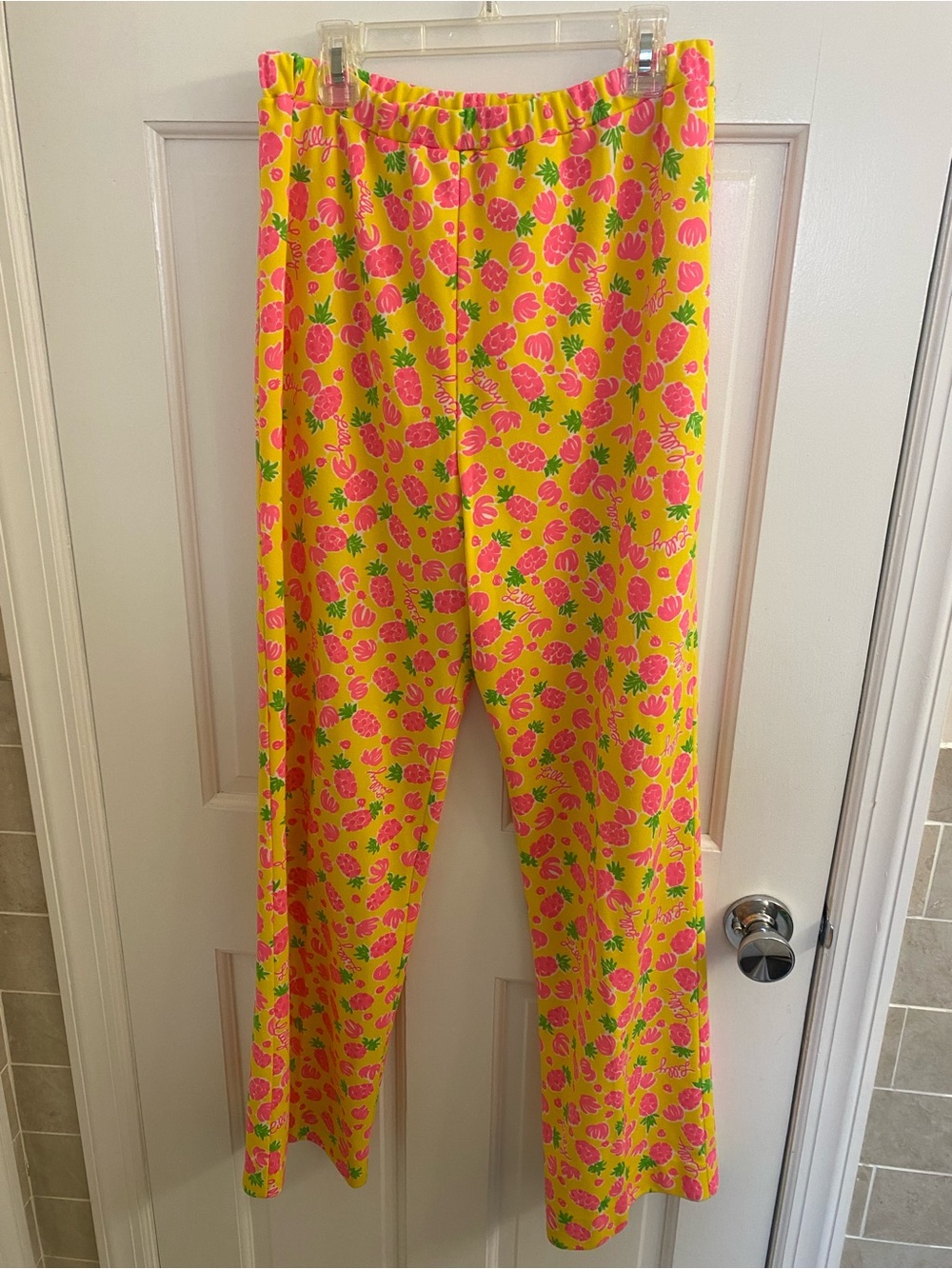 70’s/80’s Rare Vintage Lilly Pulitzer Pineapple Pants - Yellow & Pink.